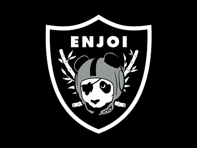 enjoi - Oaktown Deck adobe illustrator art badge bamboo california design enjoi enjoi skateboards football graphic design illustration illustrator lifestyle oakland panda panda bear raiders skateboard graphic skateboarding skating