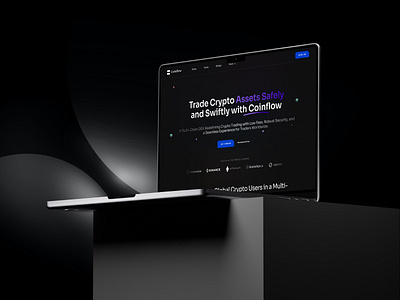 CoinFlow - A Crypto DEX And Landing Page Design blockchainui cryptocurrencyexchange cryptodesign cryptolandingpage cryptouiux digitalcurrency financetech responsivedesign userexperience webdesign