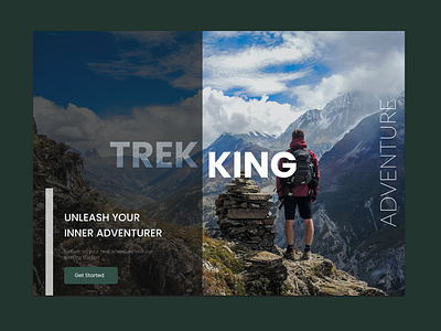 Landing Page for a Trekking : UI branding dailyui design graphic design hotel booking hotel booking ui landingpage tekking trekking ui ui uiux