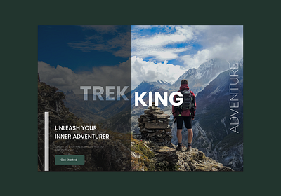 Landing Page for a Trekking : UI branding dailyui design graphic design hotel booking hotel booking ui landingpage tekking trekking ui ui uiux