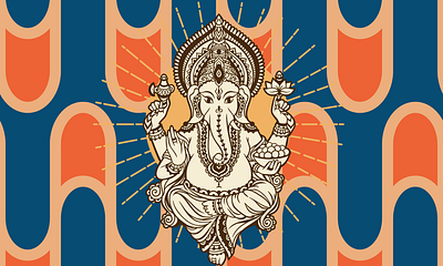 Ganesha - Wallpaper Design - Printable design diwali diwali 2023 ganesha illustration logo printable art ui