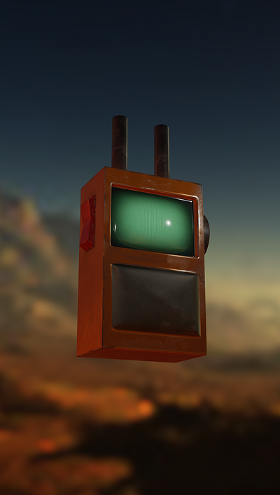 Walkie Talkie 3d modeling shader