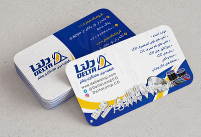 Designing the business card branding business card delta graphic design illustration