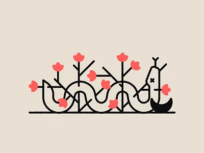 Impossible StilLife #8 death design flower graphic design icon illustration line logo moon snake tree