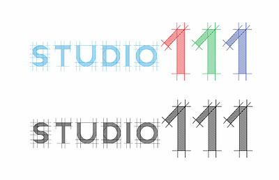 Studio 111 Sketch Logo graphic design logo