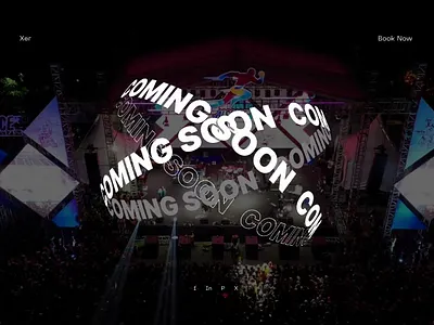 Coming Soon Concert Page UI UX Design coming design figma landing landing page page soon ui ui ux web design wordpress
