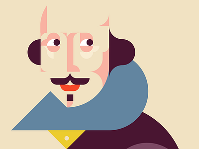 Shakespeare in Love character character design face geometric graphic design illustration pop poster shakespeare studio soleil theatre theatrical poster