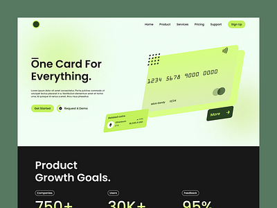 Credit Card Company Website branding design graphic design ui ux web design