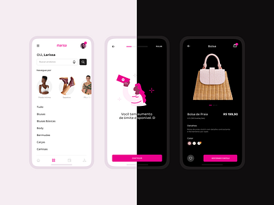 Marisa - Fashion App app design ecommerce fashion illustration interface mobile ui ux