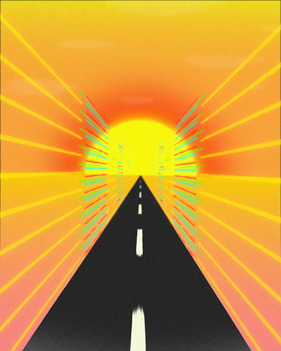 Endless Road 🛣️ animation animation 2d design illustration motion graphics