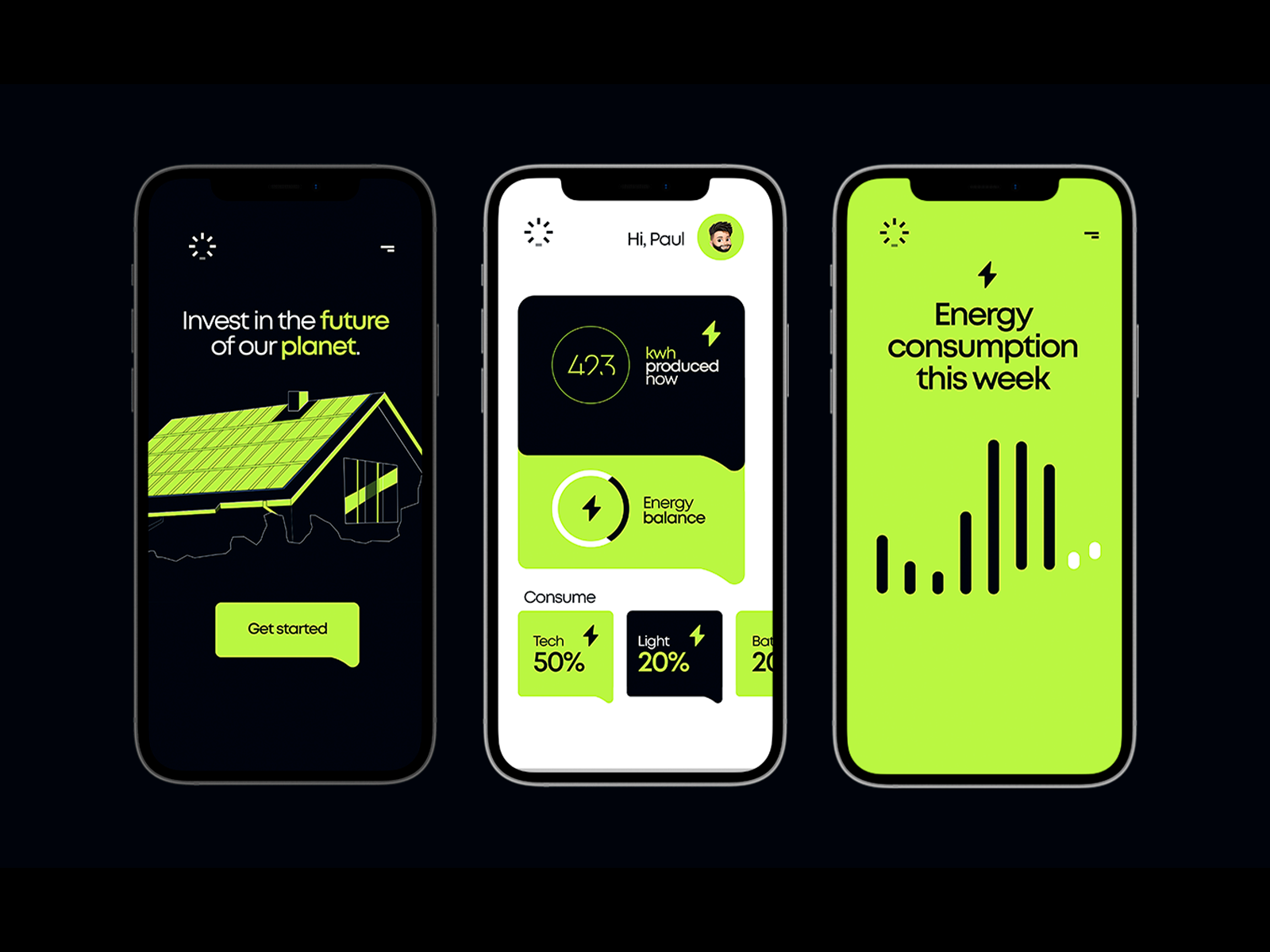 Sunlight App app branding design illustration logo solar energy ui uidesign ux