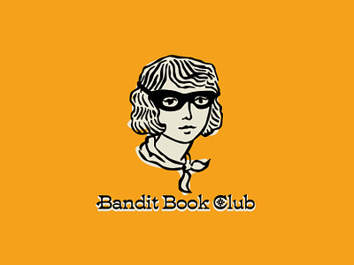 Bandit Book Club bandit branding caribou creative graphic design illustration laura prpich logo portrait vector woman