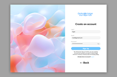 Sign up page, create new account form account aesthetic ai image and email clarity create dayliui design login form minimalism sign up ui ux web design webdesign