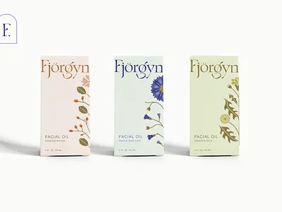 Fjörgyn Holistic Skin Care averson creative branding logo packaging skincare branding ui ux website design