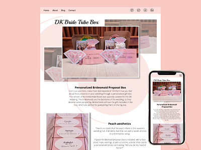 Bride Tribe Box Blog blog branding figma giftbox graphic design mobile app ui user interface website wedding