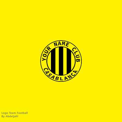 Logo Football animation branding cute football scor graphic design logo now trending viral yellow
