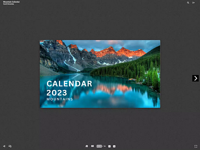 Online Calendar Mockup calendar mockup page flip pdf presentation