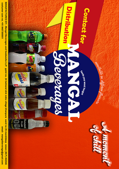 Flyer for a soft drinks brand
