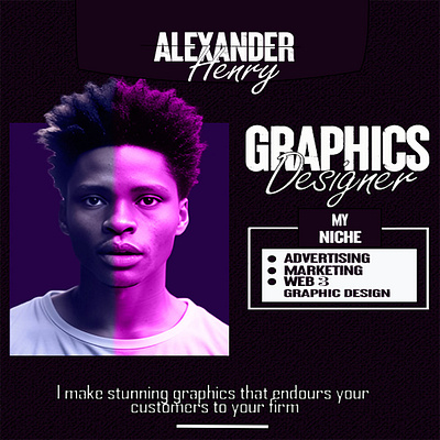 Alexander Henry, Your Graphics Designer advertisement designer branding graphic design marketing designer web 3 designer