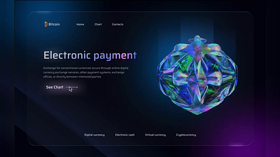 Crypto web design 3d animation branding graphic design logo motion graphics ui