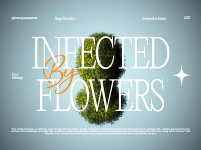 Infected by flowers 3d animation branding flower logo