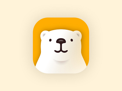 Winston - AI Therapy - App Icon app icon bear chat icon mobile therapy ui ux
