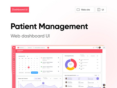 Patient Management Dashboard dashboard ui visual design