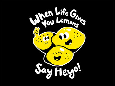 Lemon Tshirt branding character cute design figma graphic design hand drawn illustration illustrator lemon merch minimal procreate tshirt vector yellow