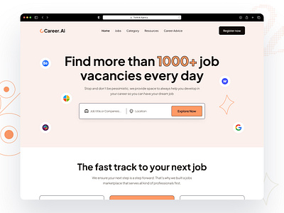 Job Portal Website app design ui ux web