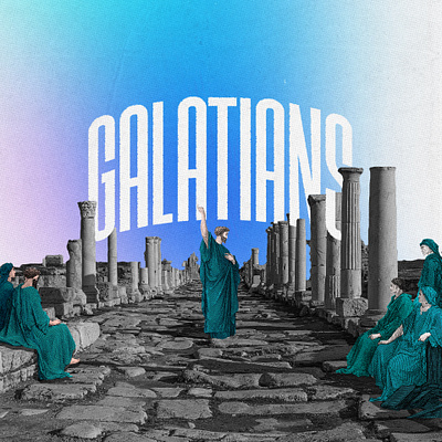 Reaching in Ruins: Galatians art bible calvary calvarychapel church faith galatians graphic design illustration lawofgrace ruins sermon art sermon artwork