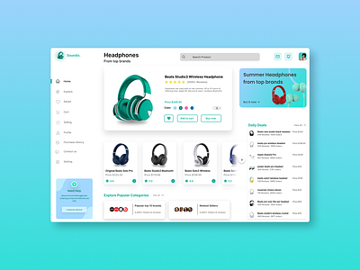 Classy Headphone Website Redesign headphone purchase uiux design headphone website headphone website design uiux website design website design