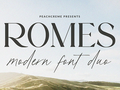Romes // Modern Font Duo