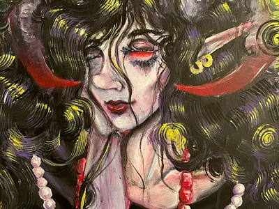 Acrylic and water color paintings acrylic painting design illustration