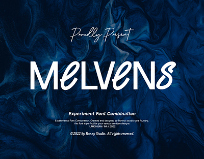 Melvens - Experiment Font Combination branding font
