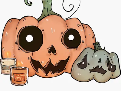 Halloween themed designs graphic design illustration
