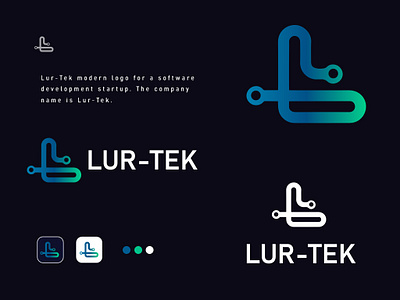Lur-tek Modern Logo For Software Development Startup codingcommunity