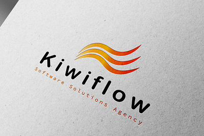 Kiwiflow logo branding design graphic design illustration logo typography vector