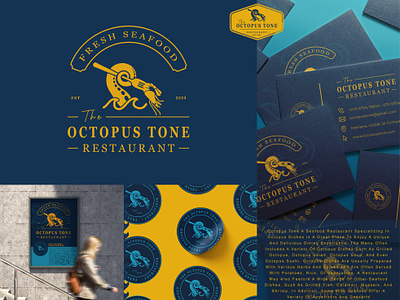 Seafood Restaurant | Brand Identity & Packaging branding design graphic design illustration logo seafooddish typography ui ux vector