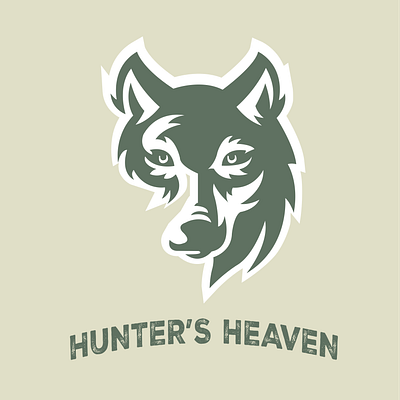 Hunter's Heaven branding design flat graphic design illustration logo minimal typography ui vector