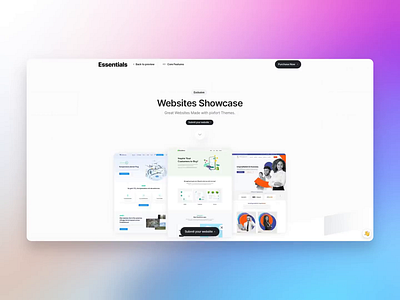 pixfort Websites Showcase animated animation branding customers design essentials examples gradient minimal pixfort showcase template theme ui use cases web design website builder websites wordpress works