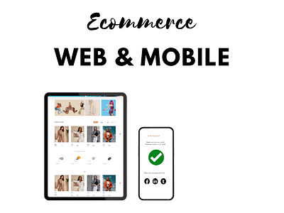 E-commerce Web & Mobile Design graphic design mobile ui web web design