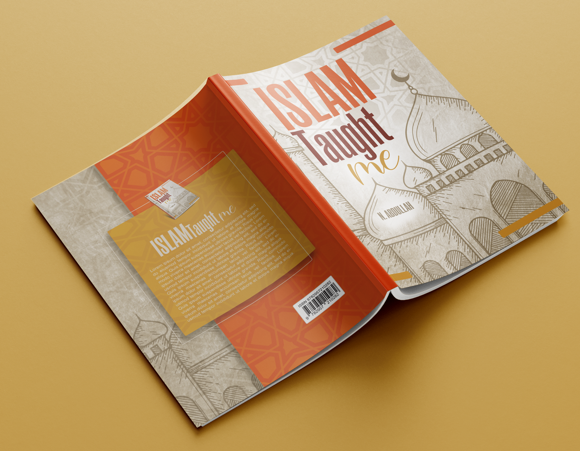 Islamic book cover arabic book book cover books design illustration islam islamic islamic book cover islamic design