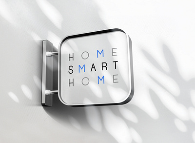 Home Smart Home - Logo Application application branding graphic visualization home automation home smart home logo mockup mobile product design smart home