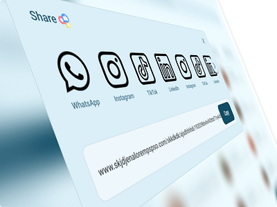 Social Share Window. design figma social share ui ux web web design