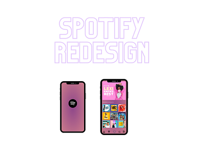 Spotify Redesign graphic design mobile app spotify ui