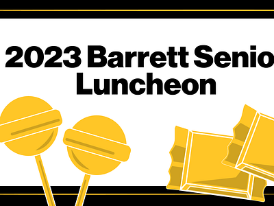 Barrett Senior Luncheon Designs branding design graphic design illustration vector