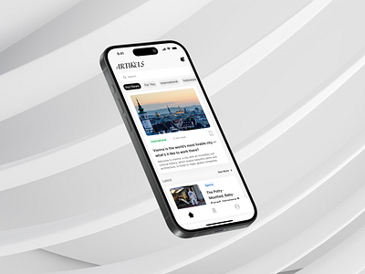 Artikels - News Portal Mobile App application article design journalist journalistic media mobile news ui ux