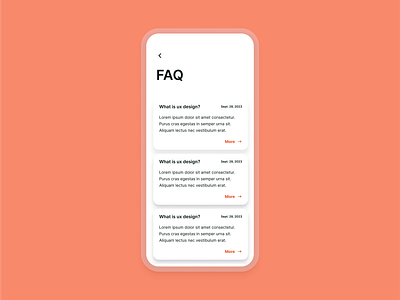 FAQ page with cards UI design graphic design graphicdesigns ui ui design ux ui web design