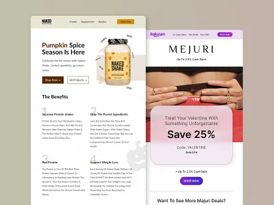 Email Marketing Design branding design email email campaign email marketing naked nutrition rakuten ui ux web design