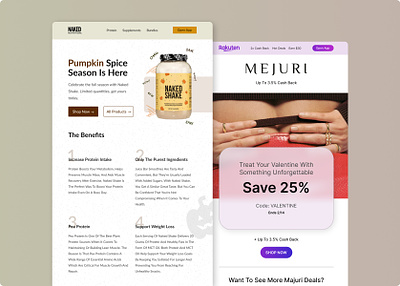 Email Marketing Design branding design email email campaign email marketing naked nutrition rakuten ui ux web design